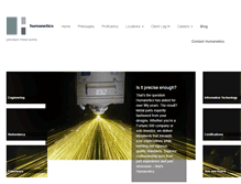 Tablet Screenshot of humanetics.com